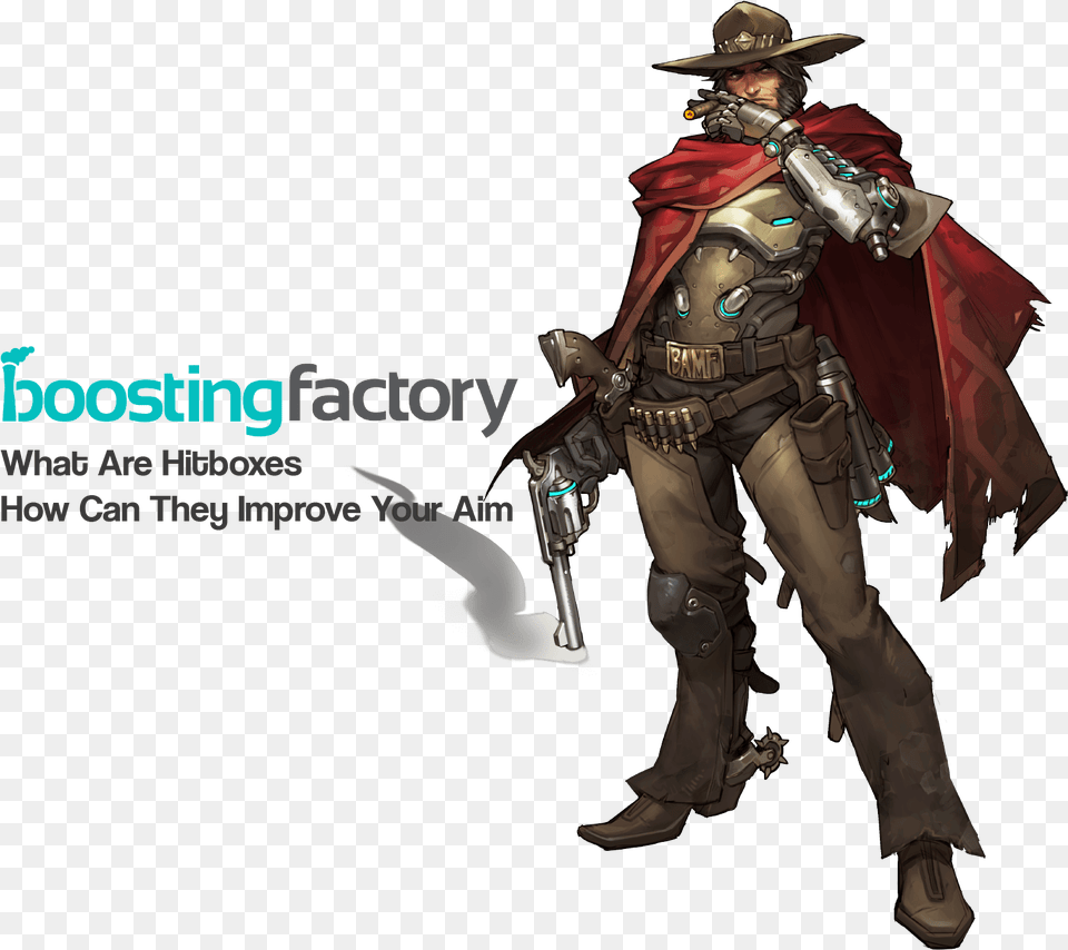 Overwatch Hitboxes Cover Mccree, Adult, Male, Man, Person Png