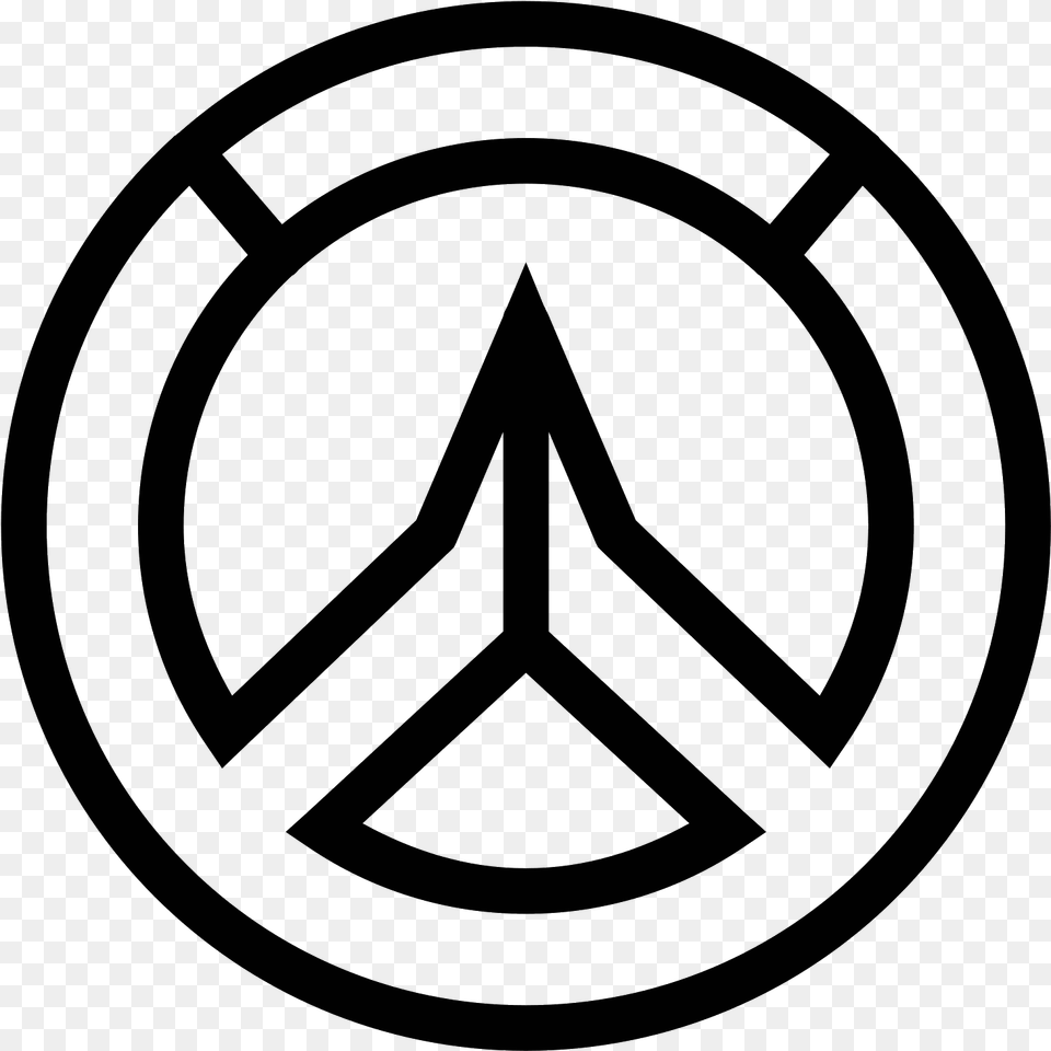 Overwatch Icon White, Gray Free Png Download