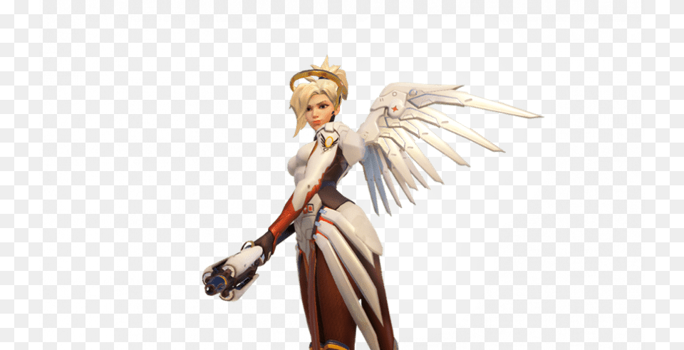 Overwatch Is A Team Based Game And Having A Well Rounded Ow Mercy Wig Cosplay Prop, Adult, Female, Person, Woman Free Png