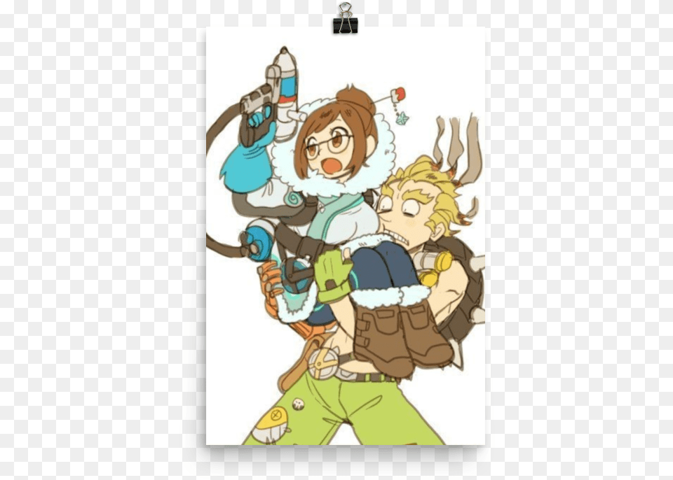 Overwatch Junkrat And Mei, Book, Comics, Publication, Baby Png