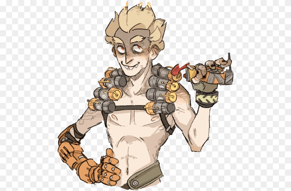 Overwatch Junkrat Freetoedit Junkrat Love, Book, Comics, Publication, Adult Free Png