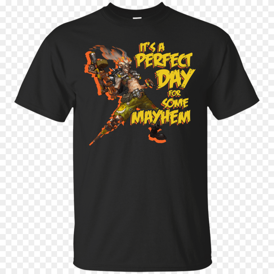 Overwatch Junkrat Shirts Its A Perfect Day For Some Mayhem, Clothing, T-shirt, Skin, Tattoo Free Png Download