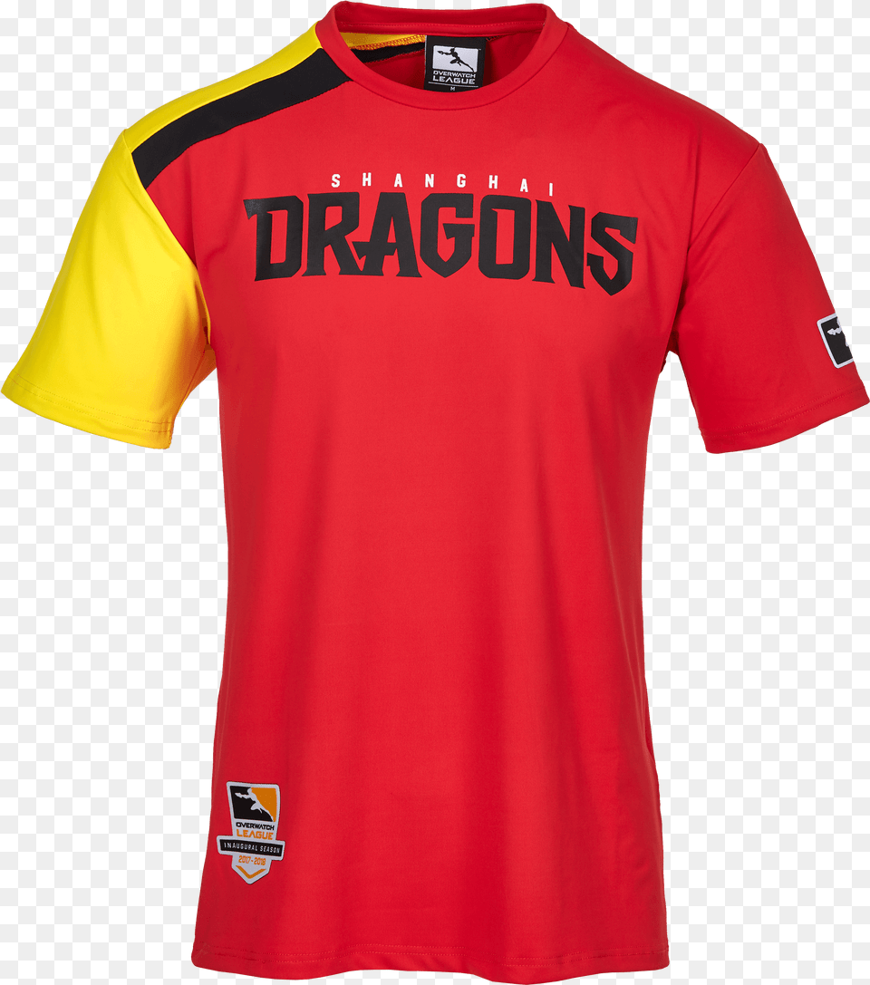 Overwatch League Shanghai Dragons Jersey Gamestop Short Sleeve, Clothing, Shirt, T-shirt Free Png Download