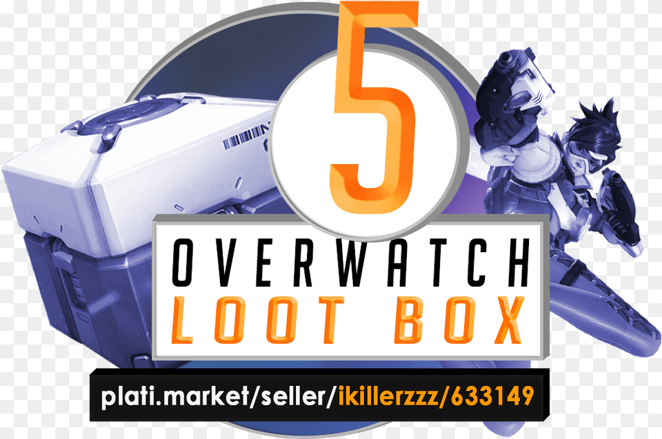 Overwatch Loot Box X5 Twitch Prime Video Game, Computer Hardware, Electronics, Hardware, Machine Free Transparent Png