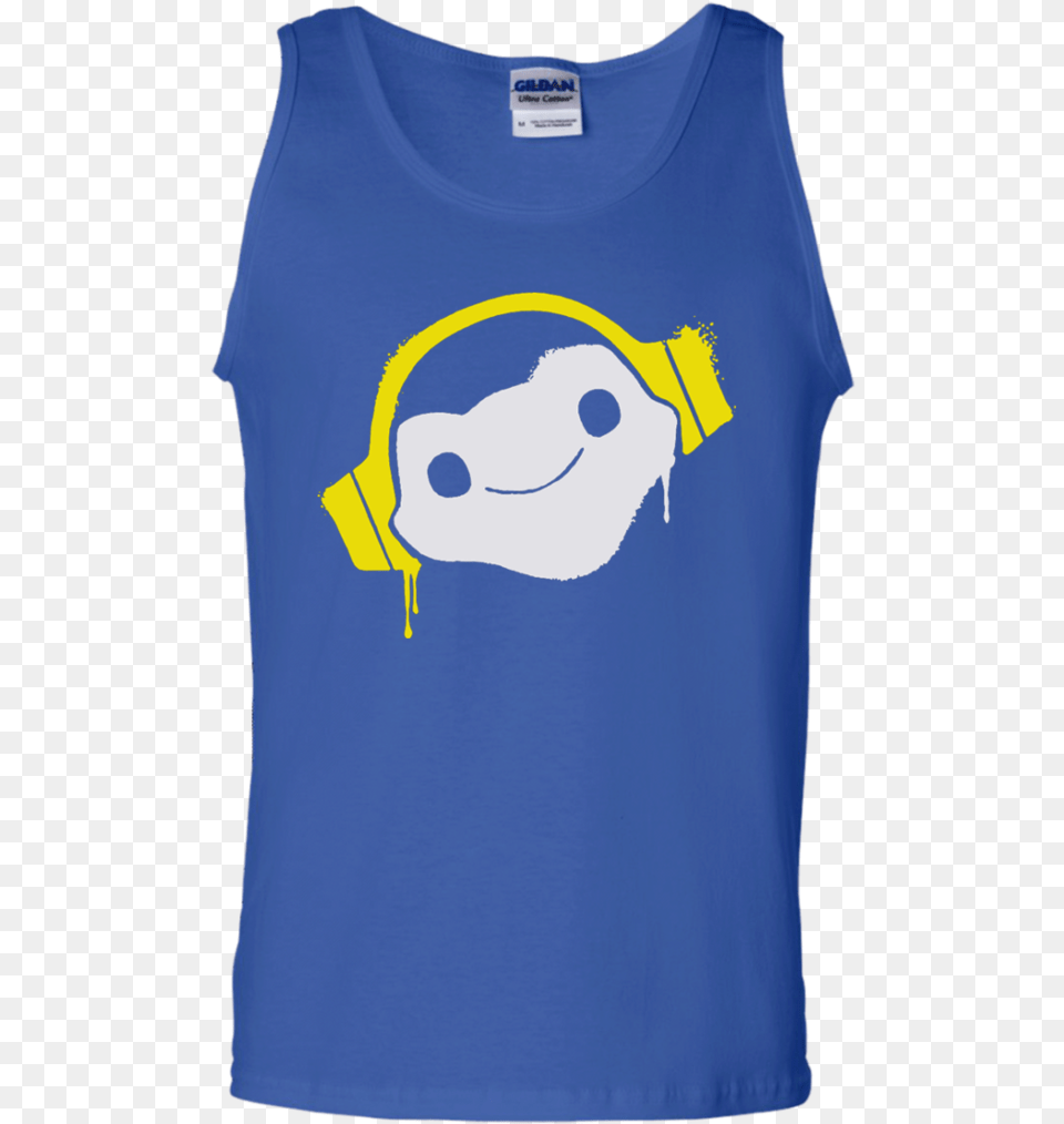Overwatch Lucio Headphones Spray Tank Top Black S T Shirt, Face, Head, Person, Clothing Free Png Download