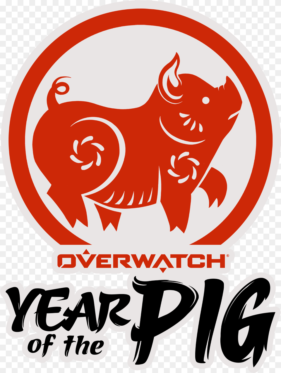 Overwatch Lunar New Year 2019, Logo, Sticker Png