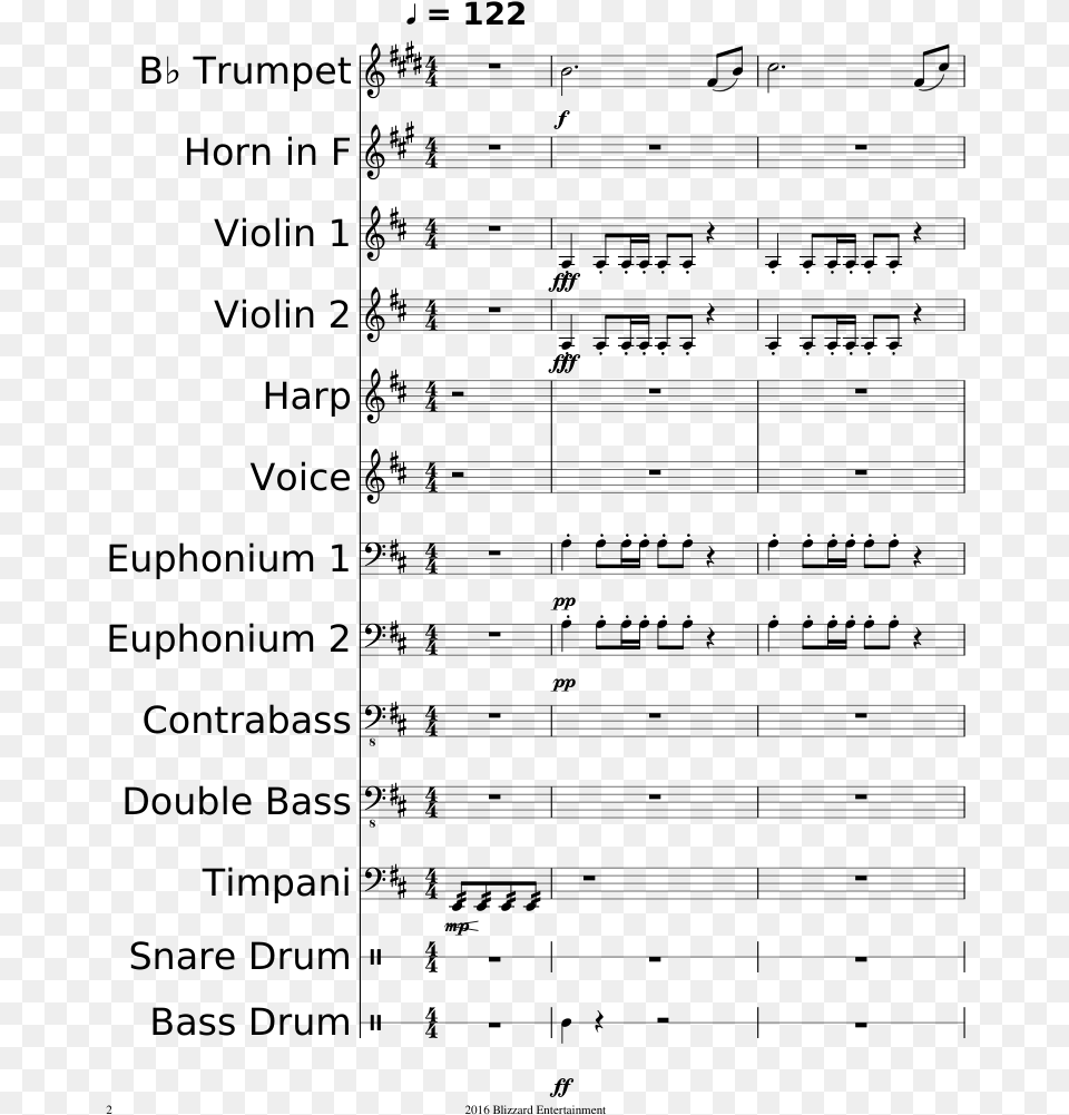 Overwatch Main Theme Sheet Music Composed By Composed Sheet Music, Gray Free Png