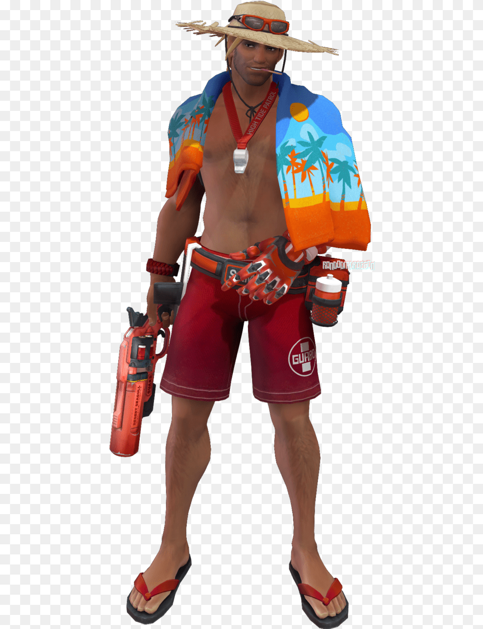Overwatch Mccree, Clothing, Hat, Shorts, Woman Free Png Download