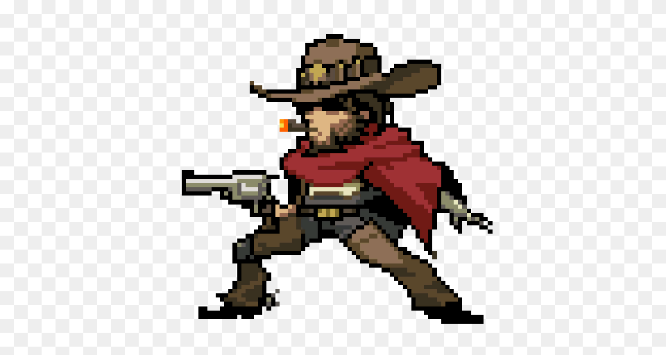 Overwatch Mccree Image, Clothing, Hat, Dynamite, Weapon Free Transparent Png