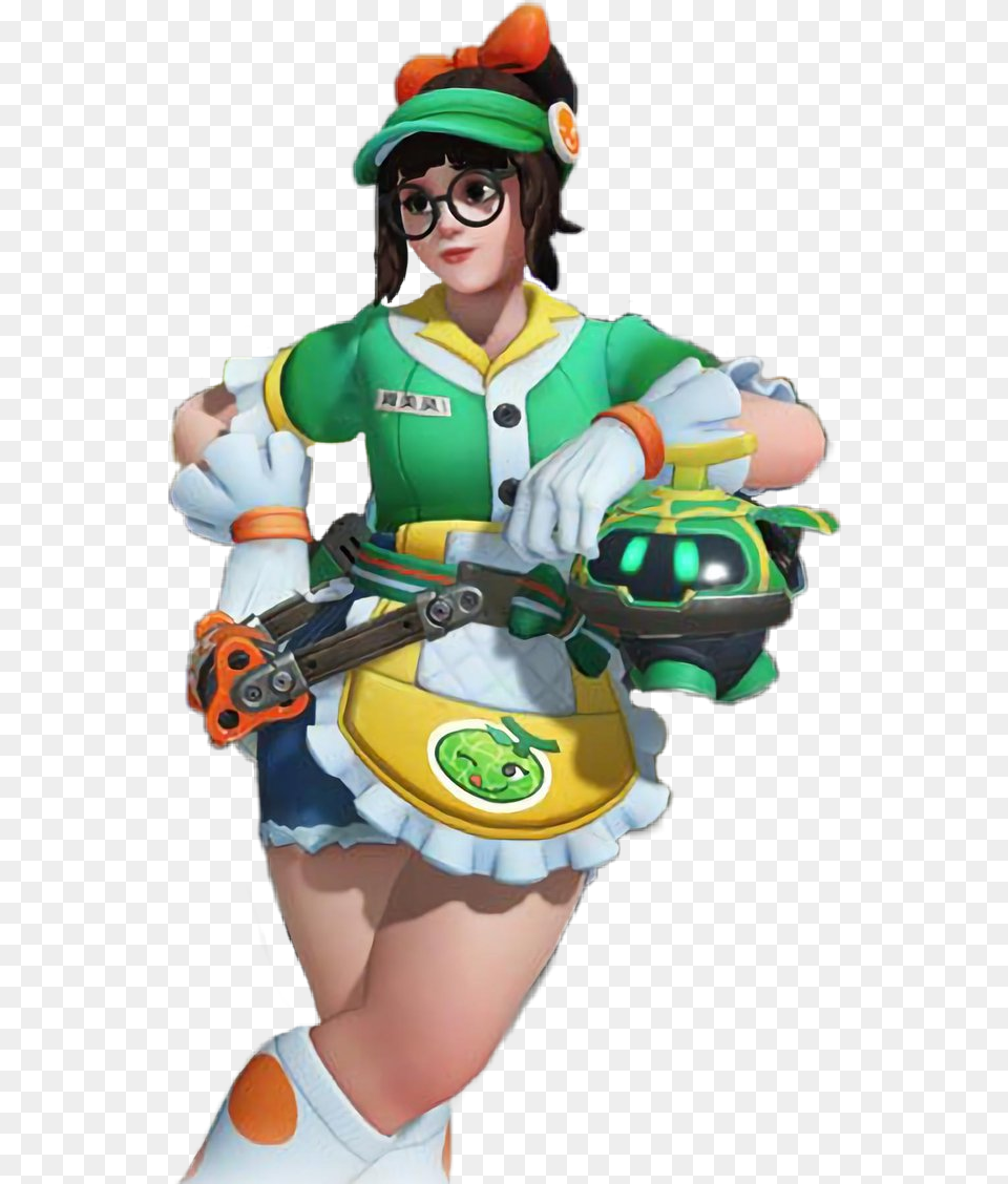 Overwatch Mei Honeydew Overwatch Anniversary Skins 2019, Clothing, Costume, Person, Adult Png
