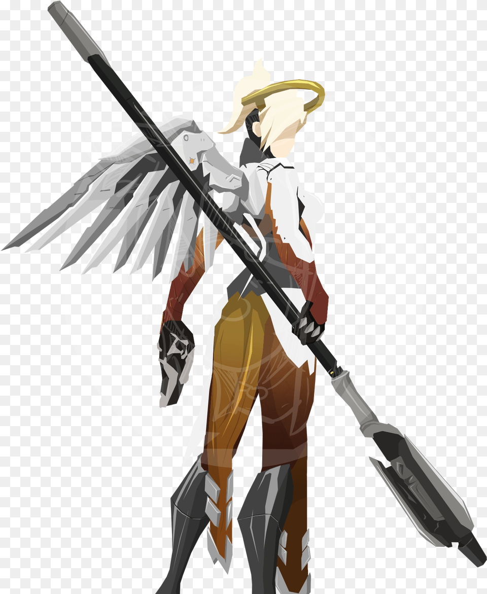 Overwatch Mercy Mercy Overwatch, Book, Comics, Publication, Spear Free Transparent Png