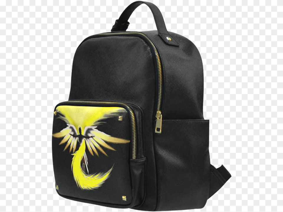 Overwatch Mercy Print Leather College Style School, Backpack, Bag Free Png Download