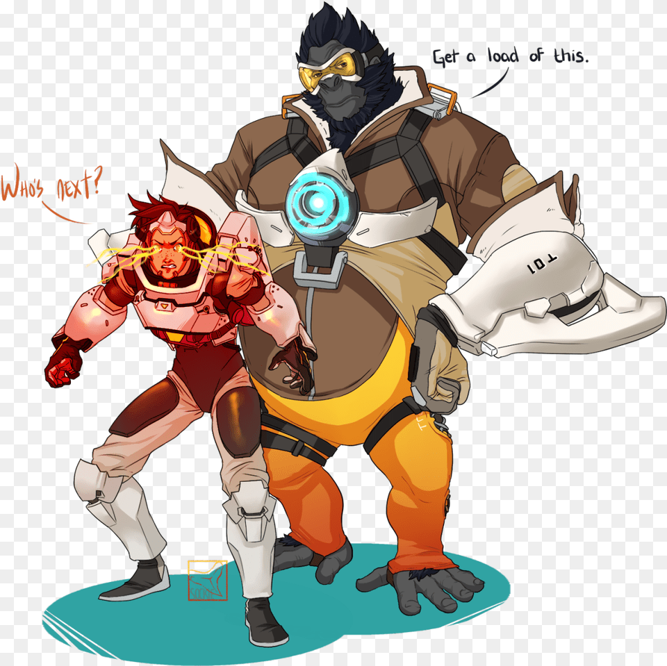 Overwatch Outfit Overwatch Winston And Tracer, Book, Comics, Publication, Adult Png Image