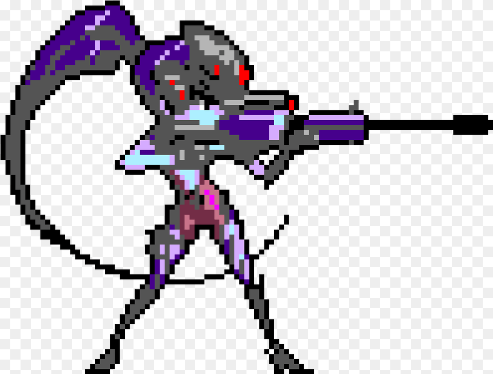Overwatch Pixel Spray Widowmaker Clipart Widow Maker Pixel Art, Purple, Cross, Symbol Free Png Download