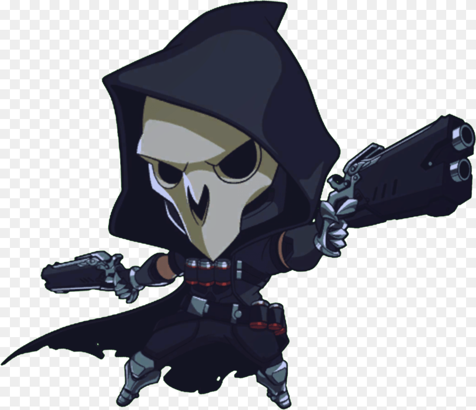 Overwatch Reaper Cute Spray, Person, Face, Head Png