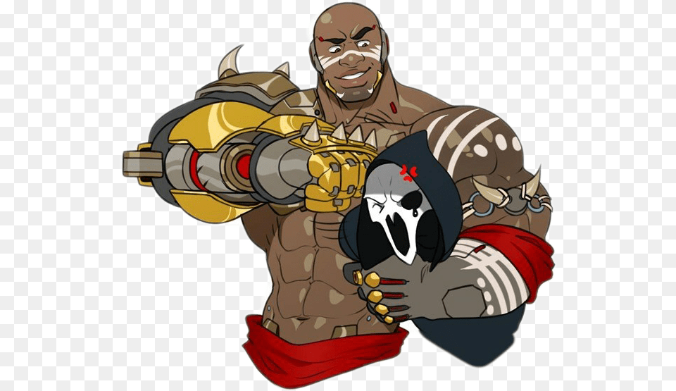 Overwatch Reaper Overwatch Reaper And Doomfist, Adult, Male, Man, Person Free Png Download