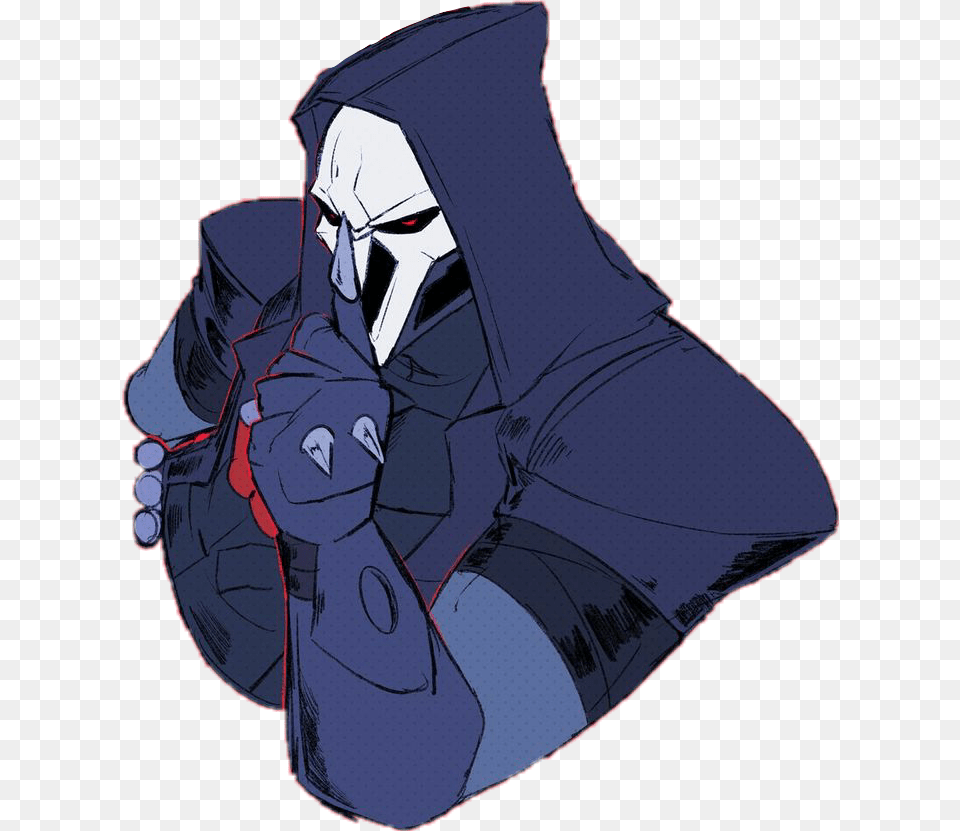 Overwatch Reaper Reaper Sticker Overwatch, Clothing, Hood, Adult, Person Png