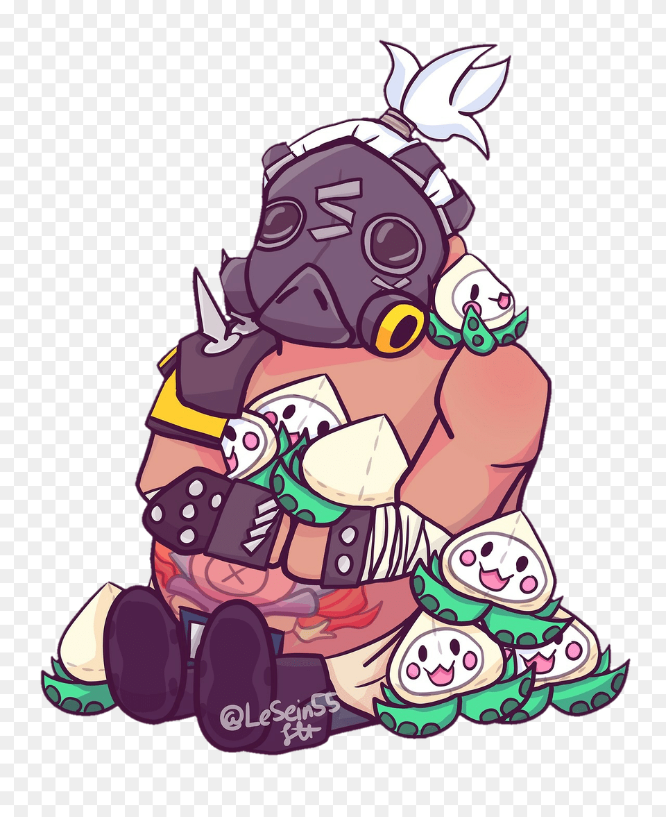 Overwatch Roadhog, Art, Cartoon Png