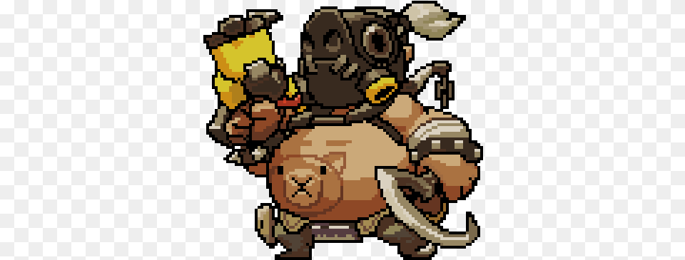 Overwatch Roadhog Pixel Spray, Person, Face, Head Free Transparent Png