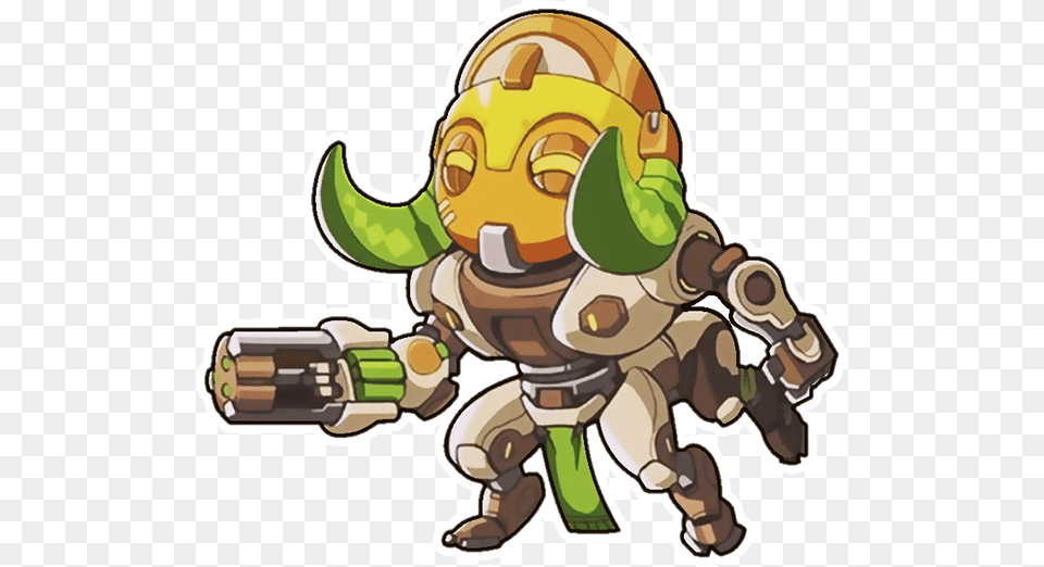 Overwatch S Newest Character Orisa Now In Spray Form Overwatch Orisa Cute Spray, Baby, Person Free Png Download