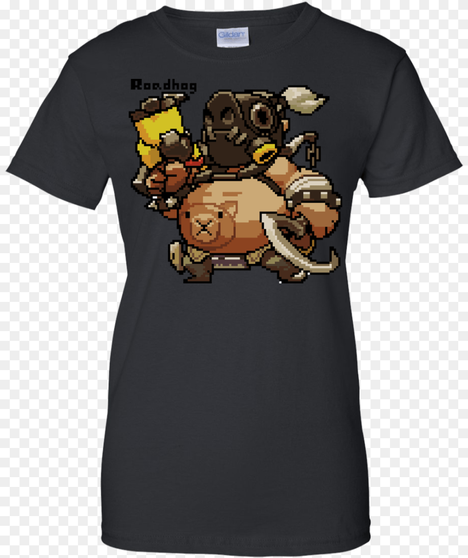 Overwatch Shirt Roadhog Pixel Name Watchauto Pixel Roadhog, Clothing, T-shirt Png Image