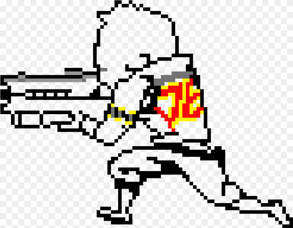 Overwatch Soldier 76 Pixel Spray Png Image