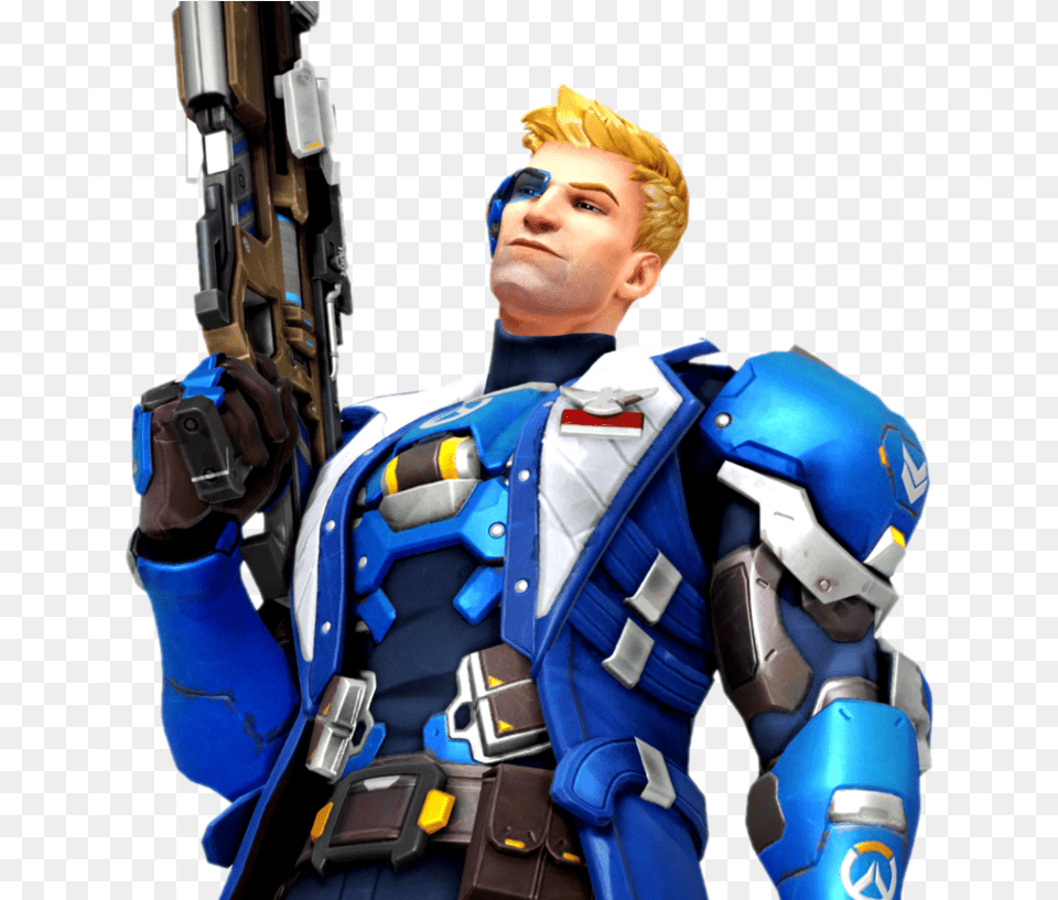 Overwatch Soldier 76 Skin Strike Commander Morrison, Clothing, Costume, Person, Figurine Free Png