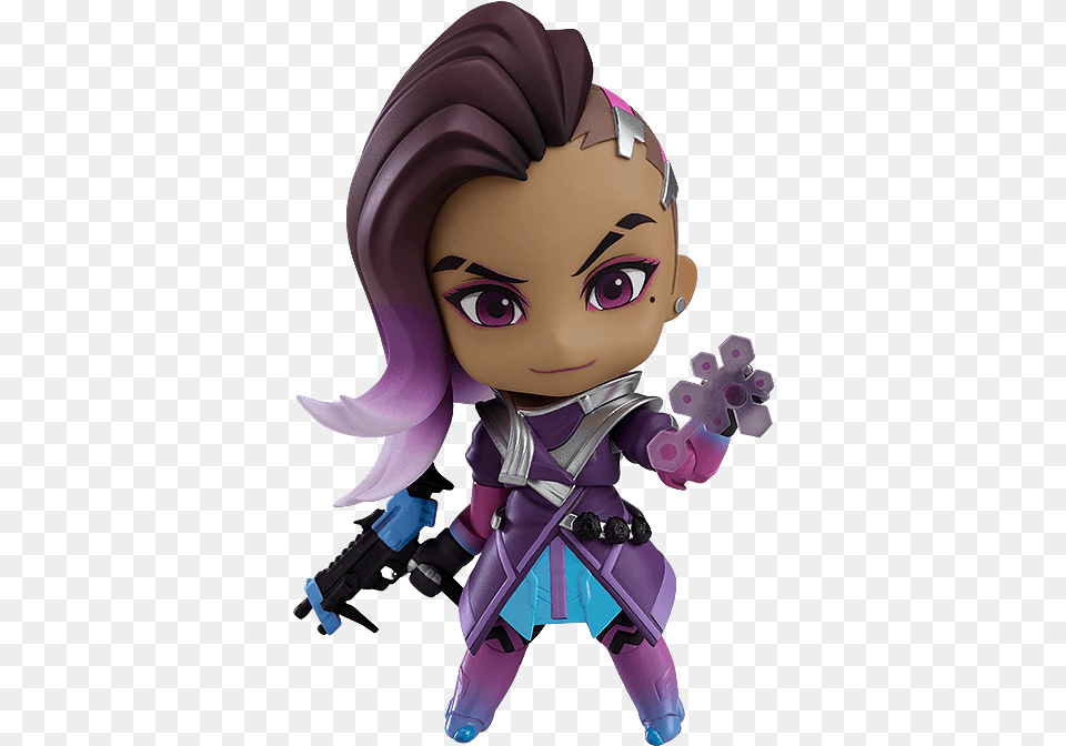 Overwatch Sombra Classic Skin Edition Nendoroid Sombra Nendoroid, Book, Comics, Publication, Adult Png