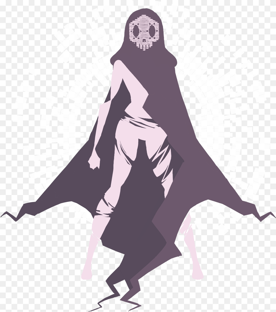 Overwatch Sombra Skull Transparent, Adult, Man, Male, Person Free Png
