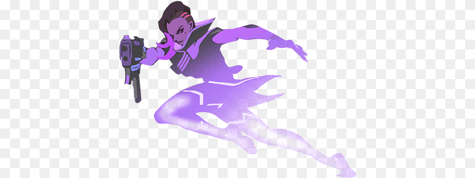 Overwatch Sombra Sombra Overwatch, Person, Purple Free Transparent Png