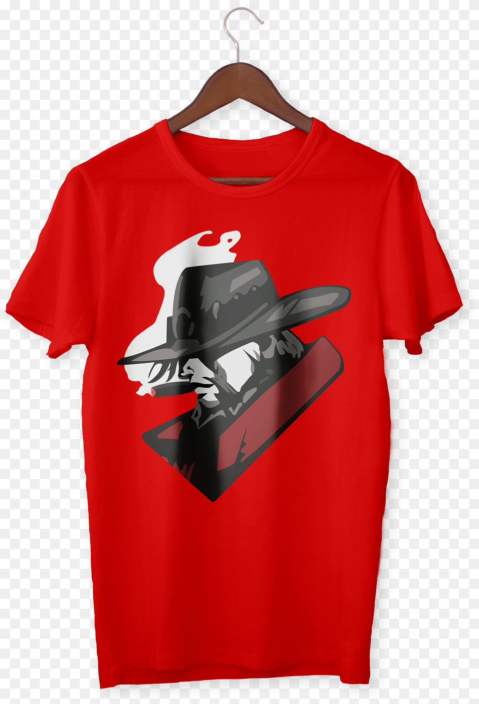 Overwatch T Shirt Mccree Skull Rock T Shirt, Clothing, T-shirt, Person Png Image