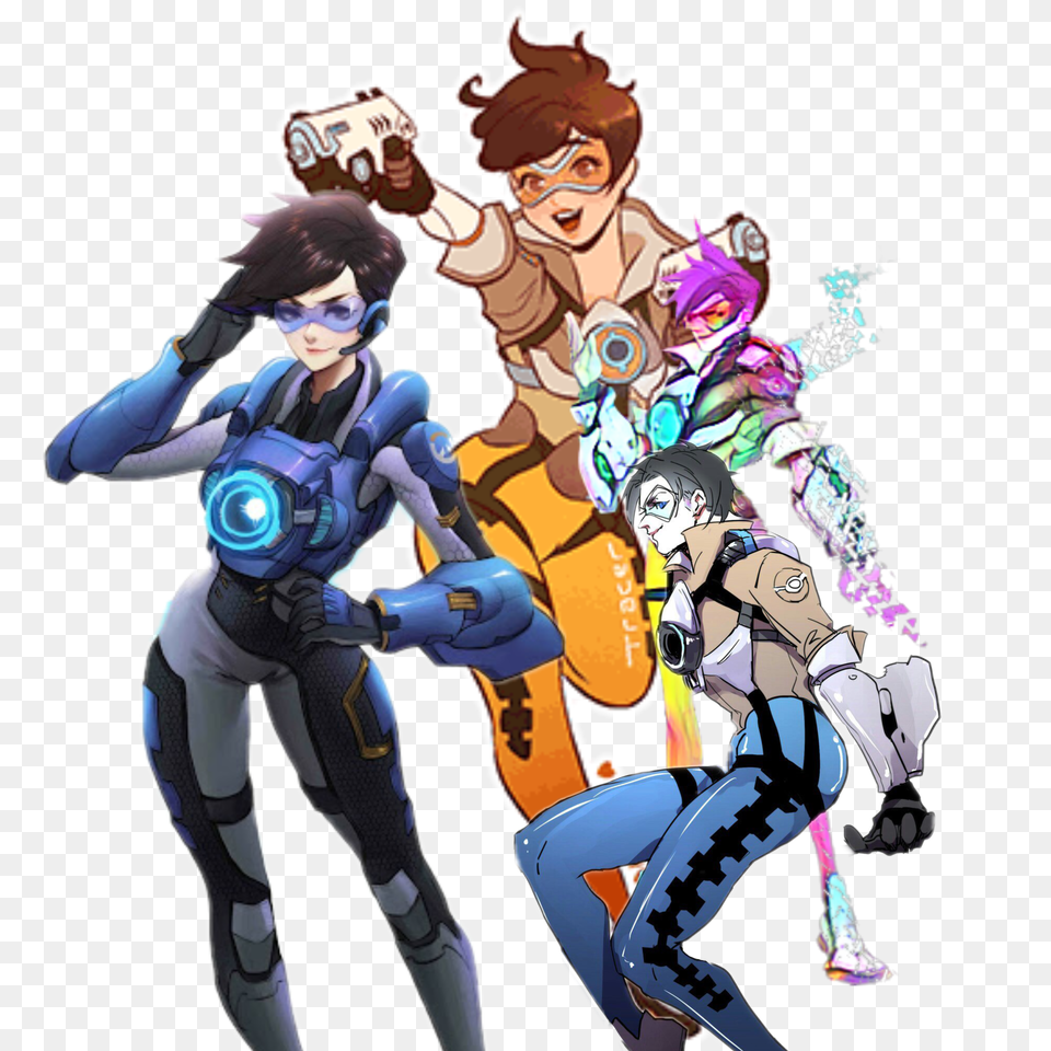 Overwatch Tracer, Publication, Book, Comics, Adult Png Image