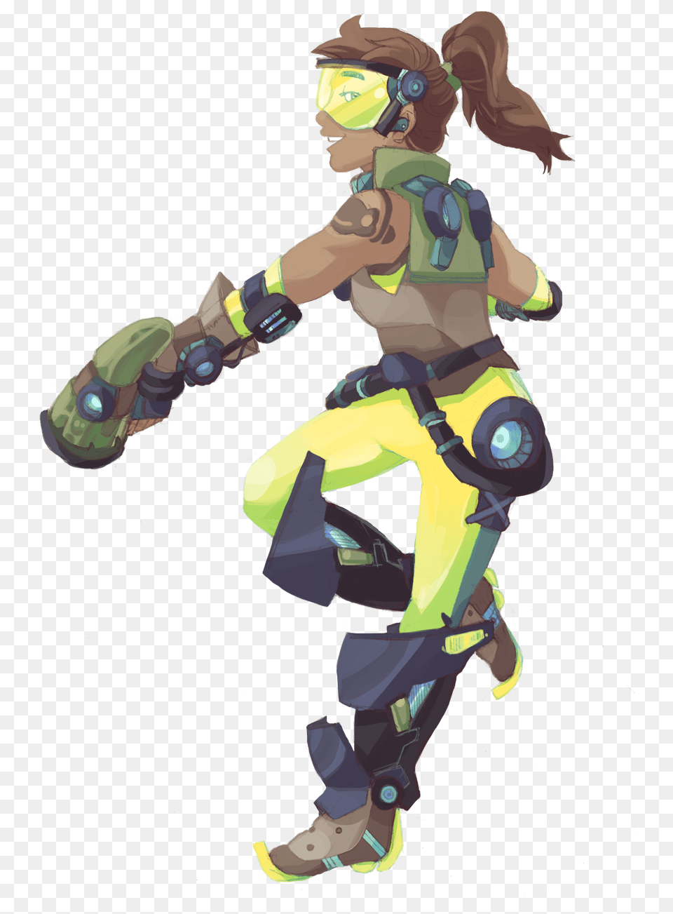 Overwatch Tracer And Lucio, Person, Adult, Female, Woman Png