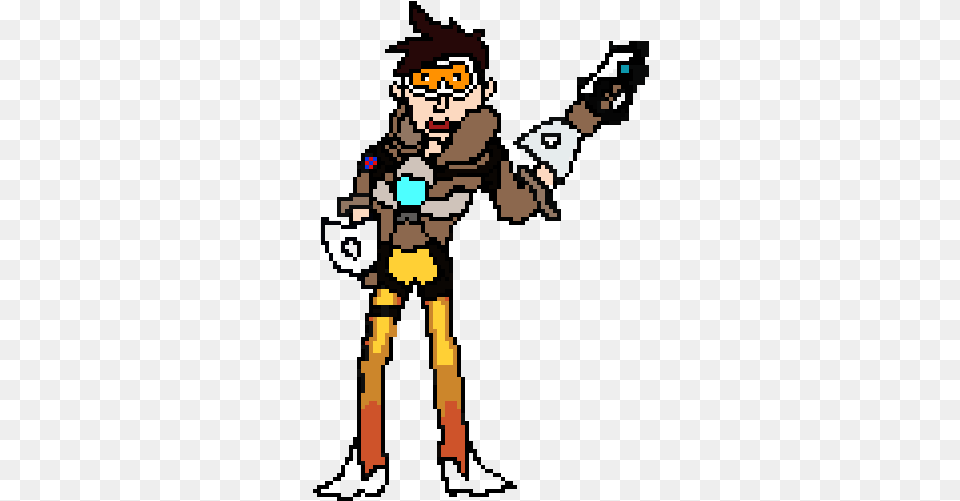 Overwatch Tracer Cartoon, Person, Outdoors, Photography, Face Png Image