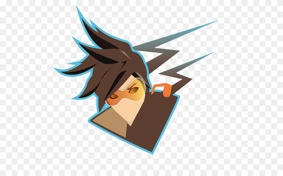 Overwatch Tracer Fanart On Student Show, Book, Publication, Comics, Face Free Png Download