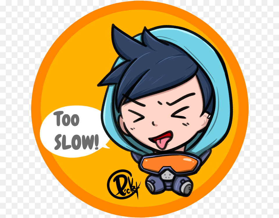 Overwatch Tracer Fanartwatch Tracer Too Slow, Photography, Publication, Book, Comics Free Png Download