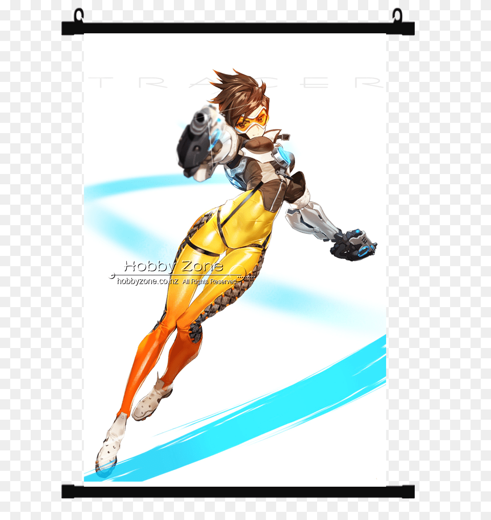Overwatch Tracer Wall Scroll Hobby Zone, Publication, Book, Comics, Person Png