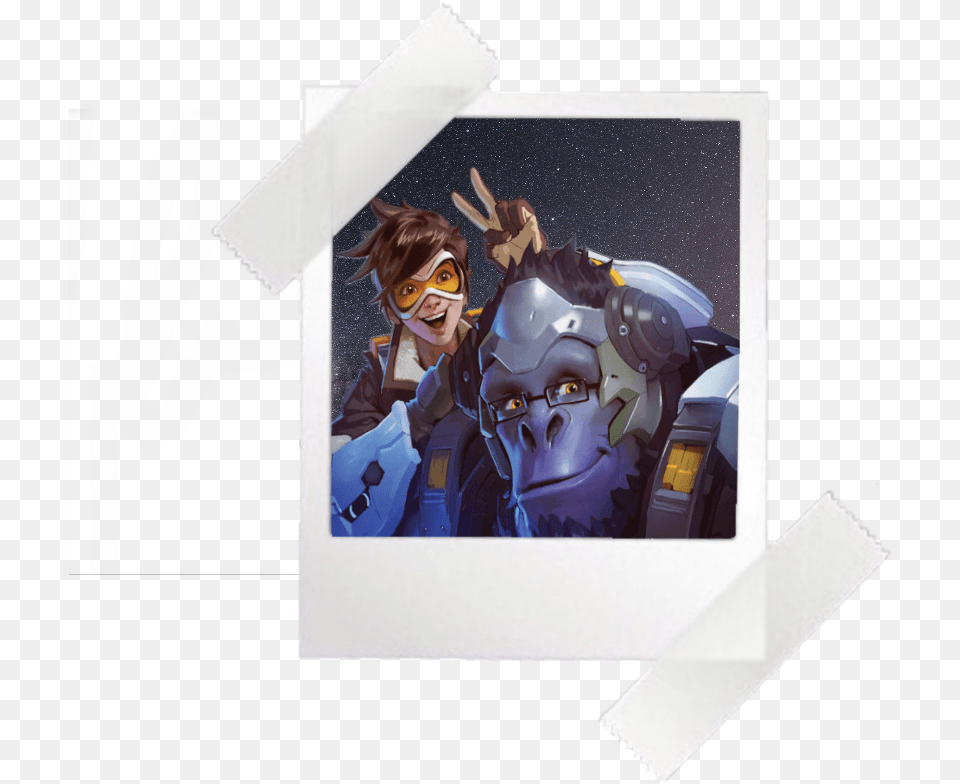 Overwatch Tracer Winston Horizon Slam Dunk, Head, Person, Face, Adult Free Png