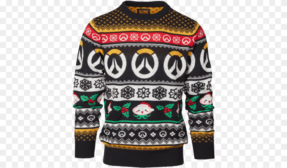 Overwatch Ugly Christmas Sweater, Clothing, Knitwear, Sweatshirt Png Image