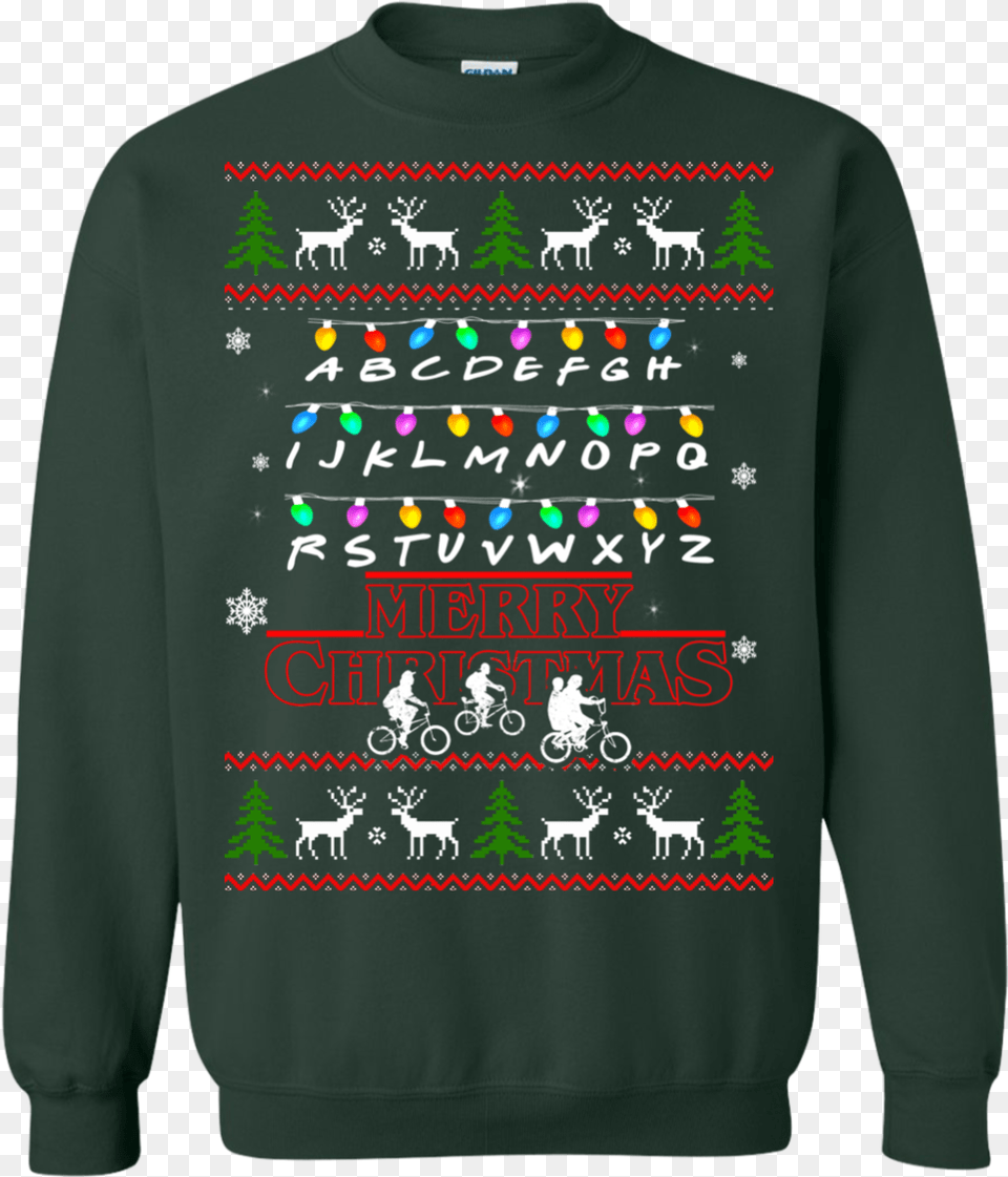 Overwatch Ugly Christmas Sweater Stranger Things Ugly Holiday Sweater, Clothing, Hoodie, Knitwear, Sweatshirt Png Image