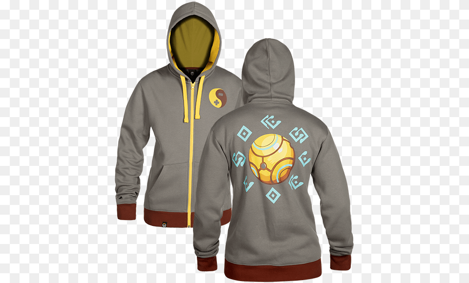 Overwatch Ultimate Zenyatta Zip Up Hoodie Overwatch Hoodie, Clothing, Hood, Knitwear, Sweater Png Image