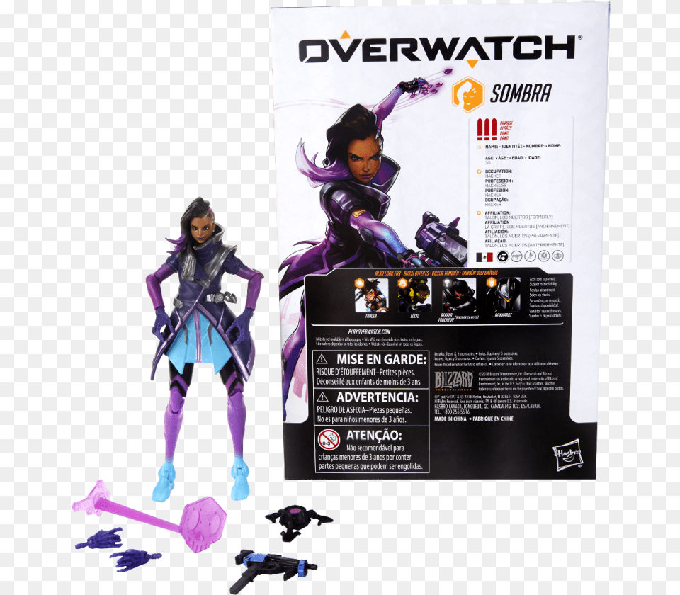 Overwatch Ultimates Figures Sombra, Advertisement, Poster, Adult, Female Free Png