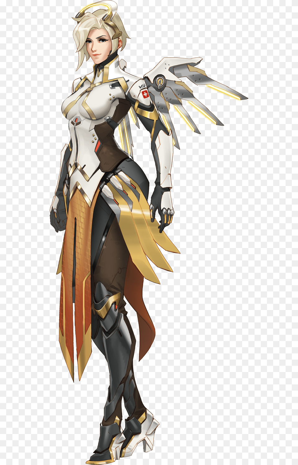 Overwatch Wiki Mercy Overwatch, Adult, Publication, Person, Female Free Png Download