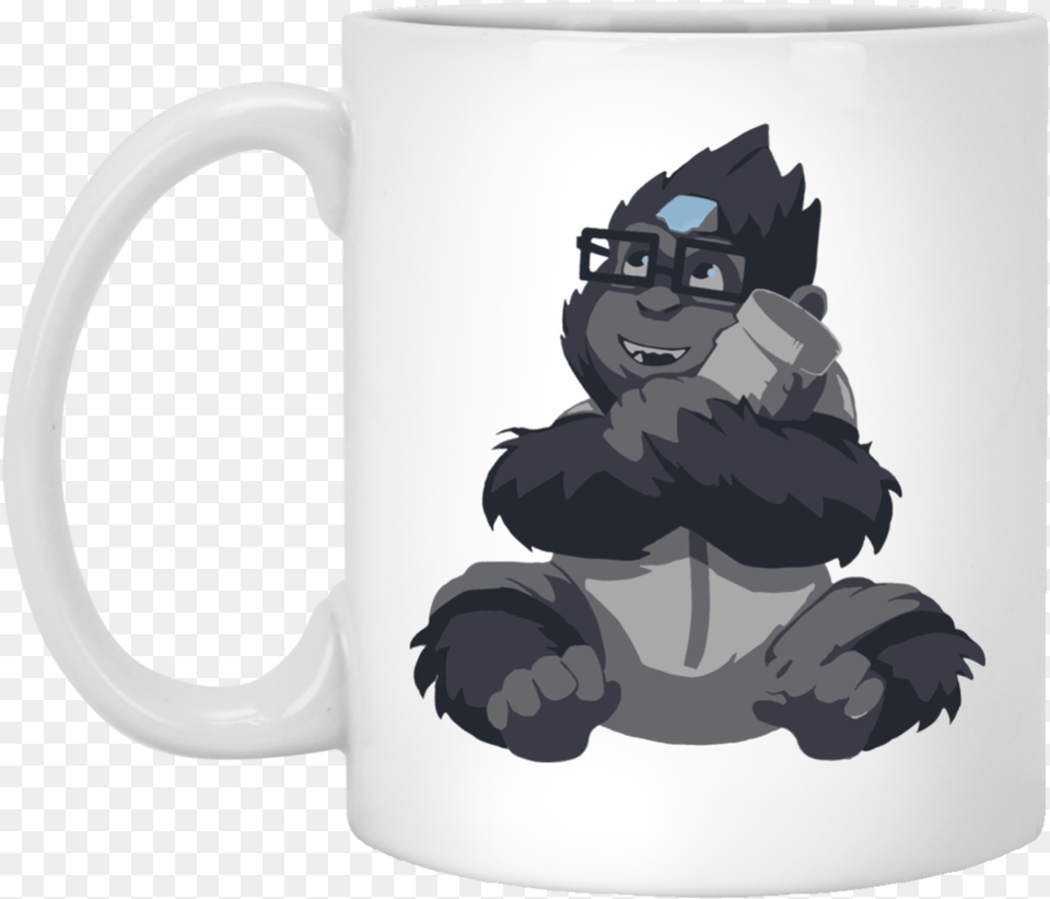 Overwatch Winston Mine Spray 11 Oz, Cup, Person, Baby, Head Free Transparent Png