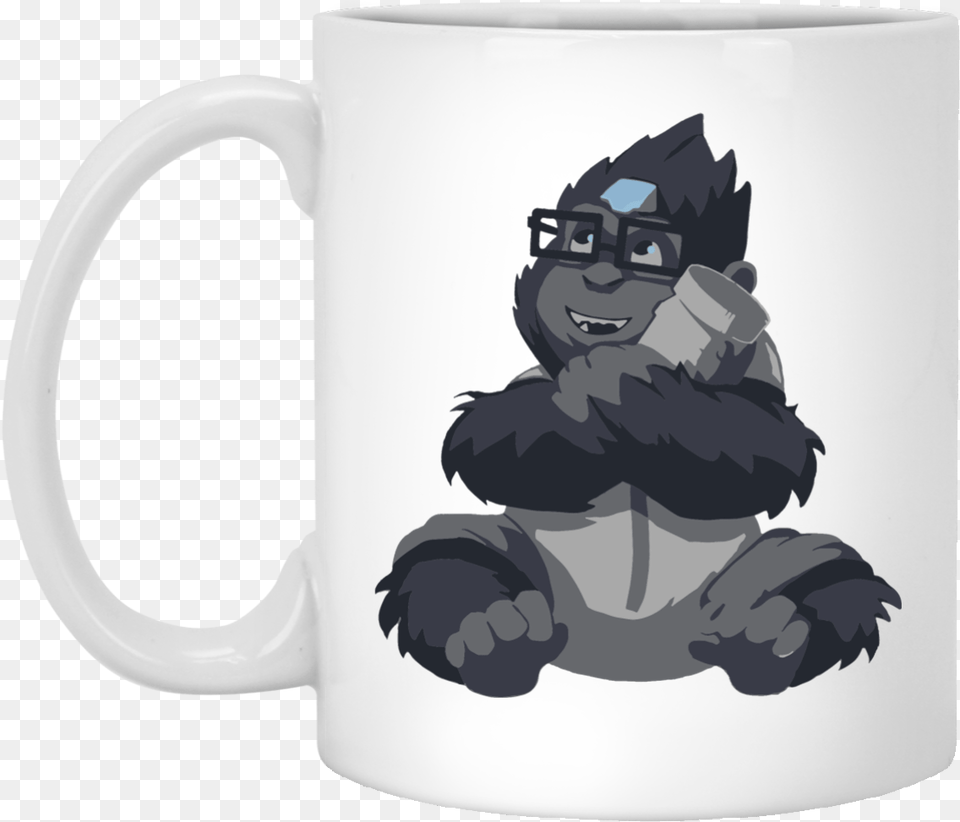 Overwatch Winston Mine Spray 11 Oz Mothers Day Coffee, Cup, Person, Baby, Head Free Transparent Png