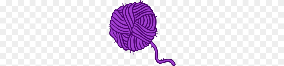 Ovillo De Lana Image, Purple, Yarn, Food, Leafy Green Vegetable Free Png