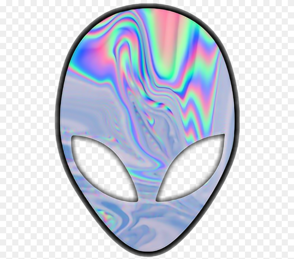 Ovni Holographic Alien Stickers, Disk, Accessories Free Png
