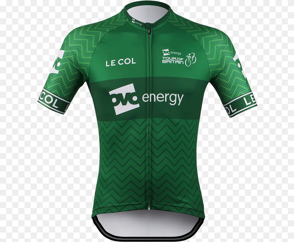Ovo Energy Green Leaders Jersey Tour Of Britain Jerseys, Clothing, Shirt, T-shirt Free Png Download