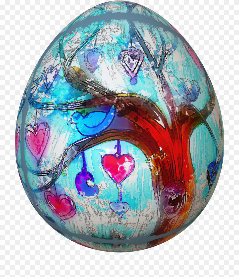 Ovo Foto Stock Gratuita Easter Egg Heart, Plate, Sphere, Food Free Png