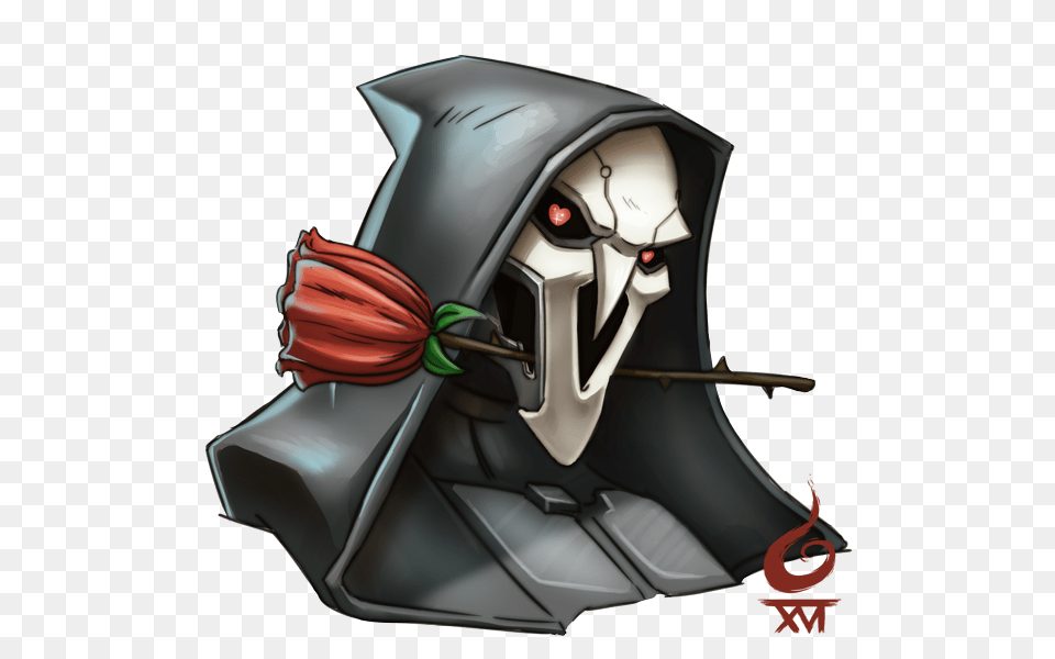 Ow Reaper Fanart, Clothing, Hardhat, Helmet, Cape Png